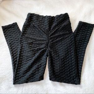 Textured Scrunch Booty Sculpting Anti-Cellulite Toning Leggings